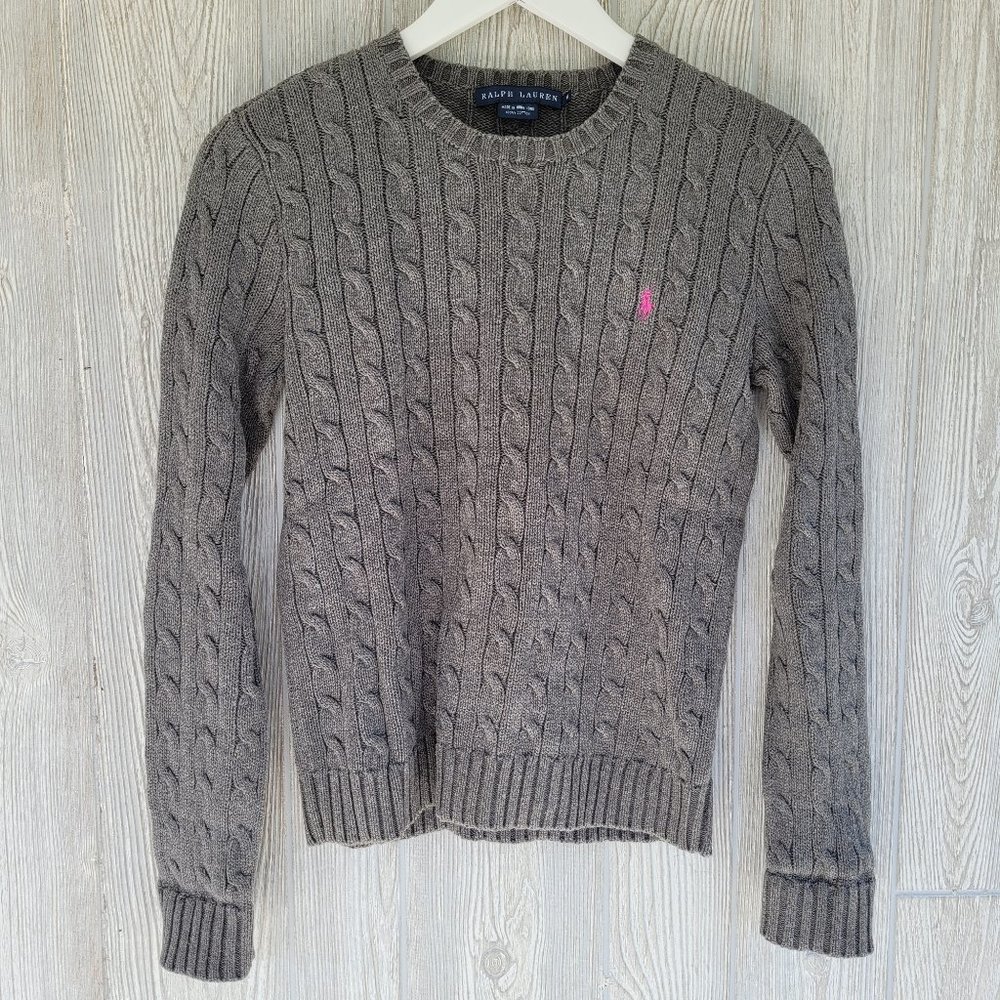 Ralph Lauren Blue Label Cotton Cable Sweater